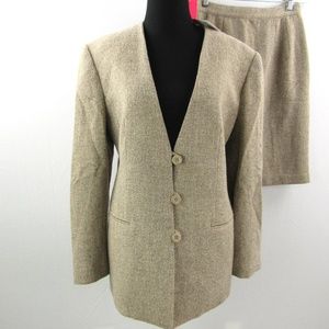 Barneys NY Wool Skirt Suit